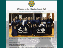 Tablet Screenshot of highlinekendo.org